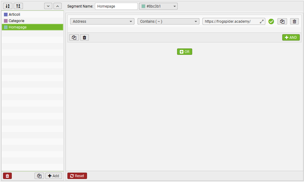 Come segmentare le url Shopify con Screaming Frog - immagine 5 Come segmentare le url Shopify con Screaming Frog - immagine 4