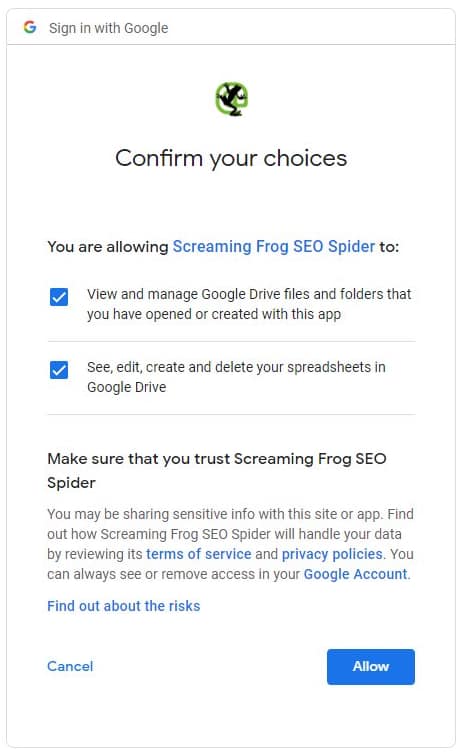 Impostare una dashboard per screaming frog - immagine 5 Impostare una dashboard per screaming frog - immagine 4